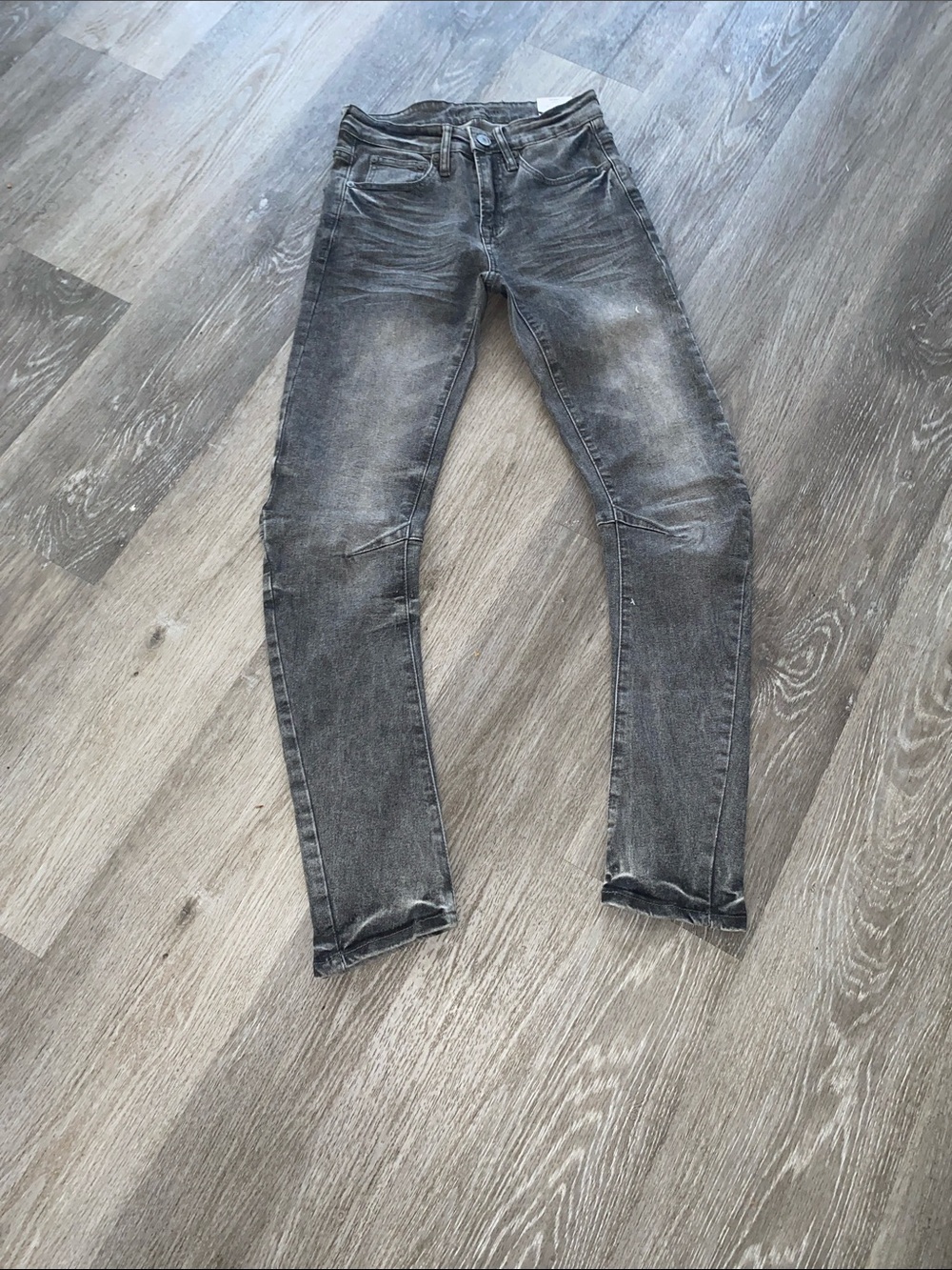 Rue 21 Zara Men's Skinny Faded Grey Stretch Jeans